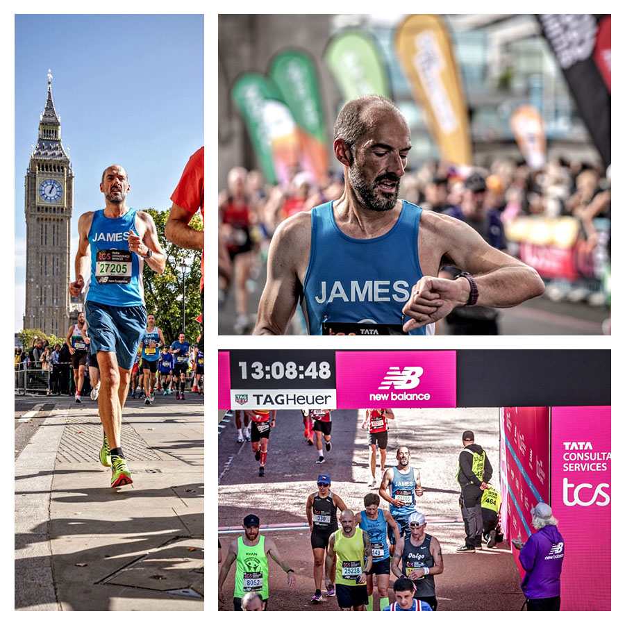 James completed London Marathon 2022